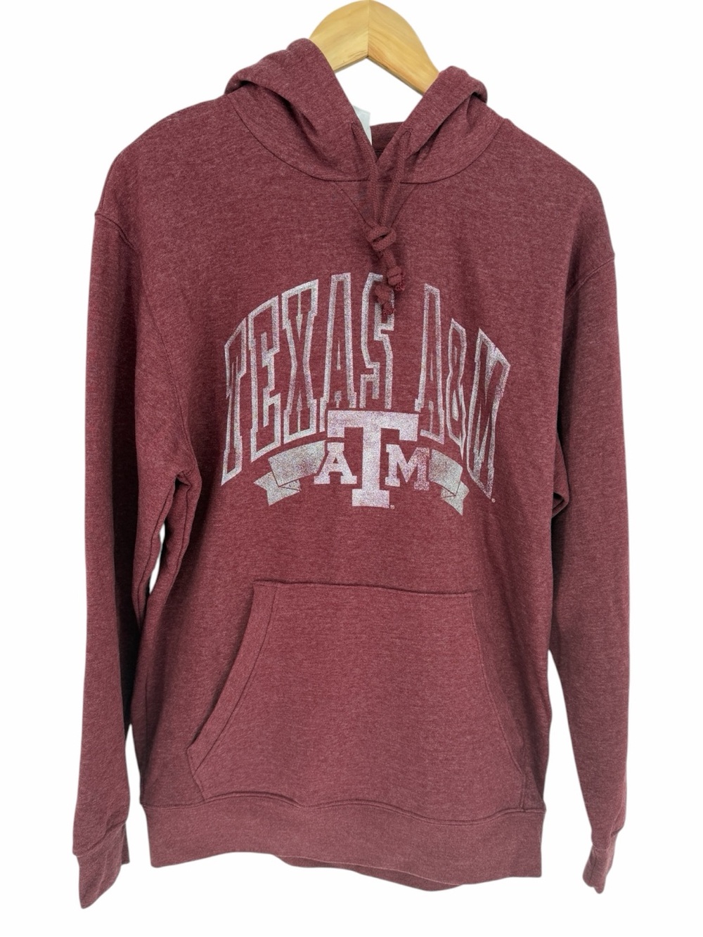 Texas A&M Aggies Hooded Sweatshirt Maroon Rivalry Threads Unisex - Size M